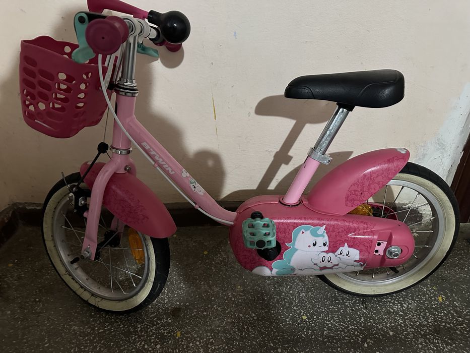 BICICLETĂ 14 “  3-5 ani 500 UNICORN B'TWIN