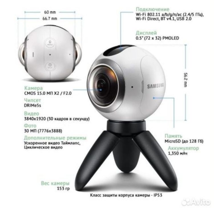 Камера Samsung Gear 360 новый