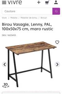 Birou Vasagle, maro rustic