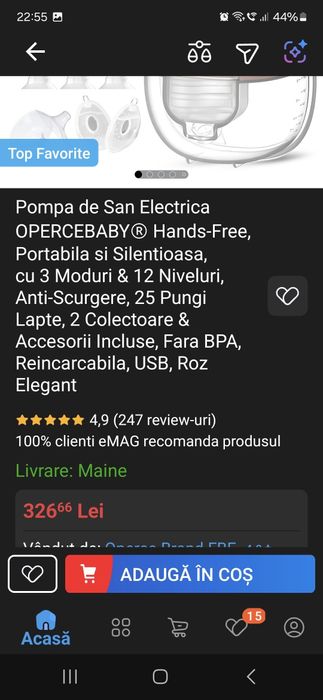 Pompa san elecrica Hands Free wireless