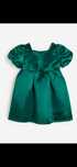 Rochie satin verde fetite