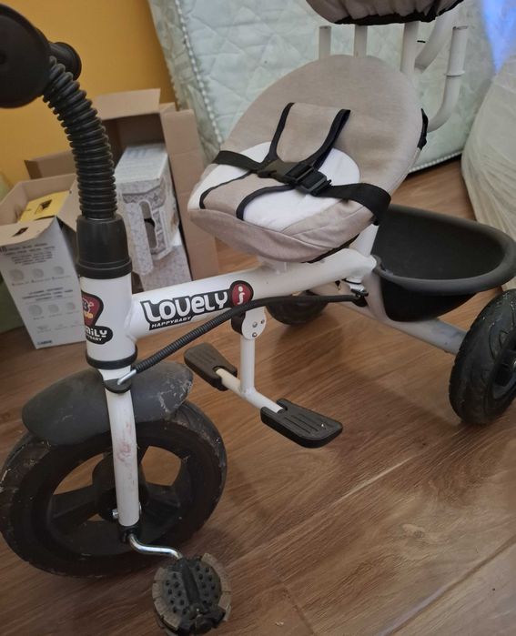 Tricicleta pentru transport / plimbare copii mici