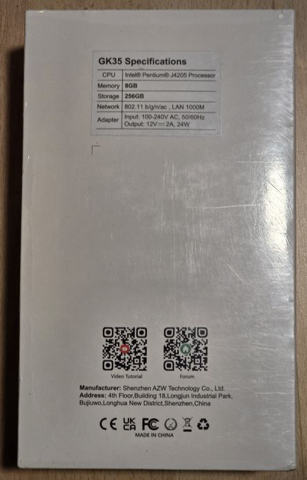 Mini PC Kuyia GK35 Intel J4205 8 Gb / 256 SSD