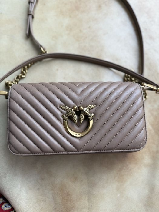 Чанта Pinko Love click baguette mini