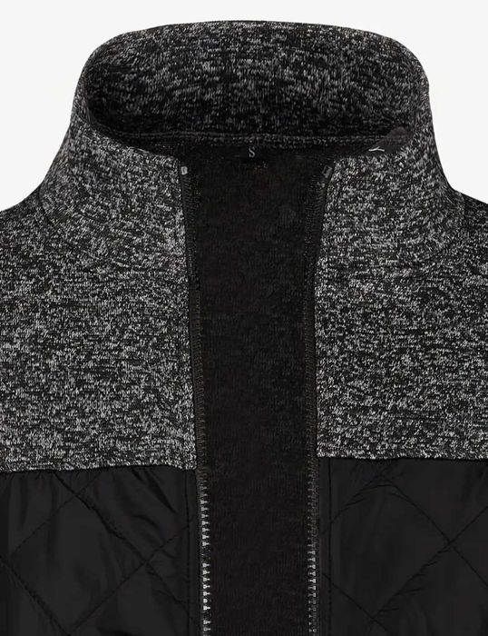 Мъжко стилно горнище с цип, налично в сиво и черно