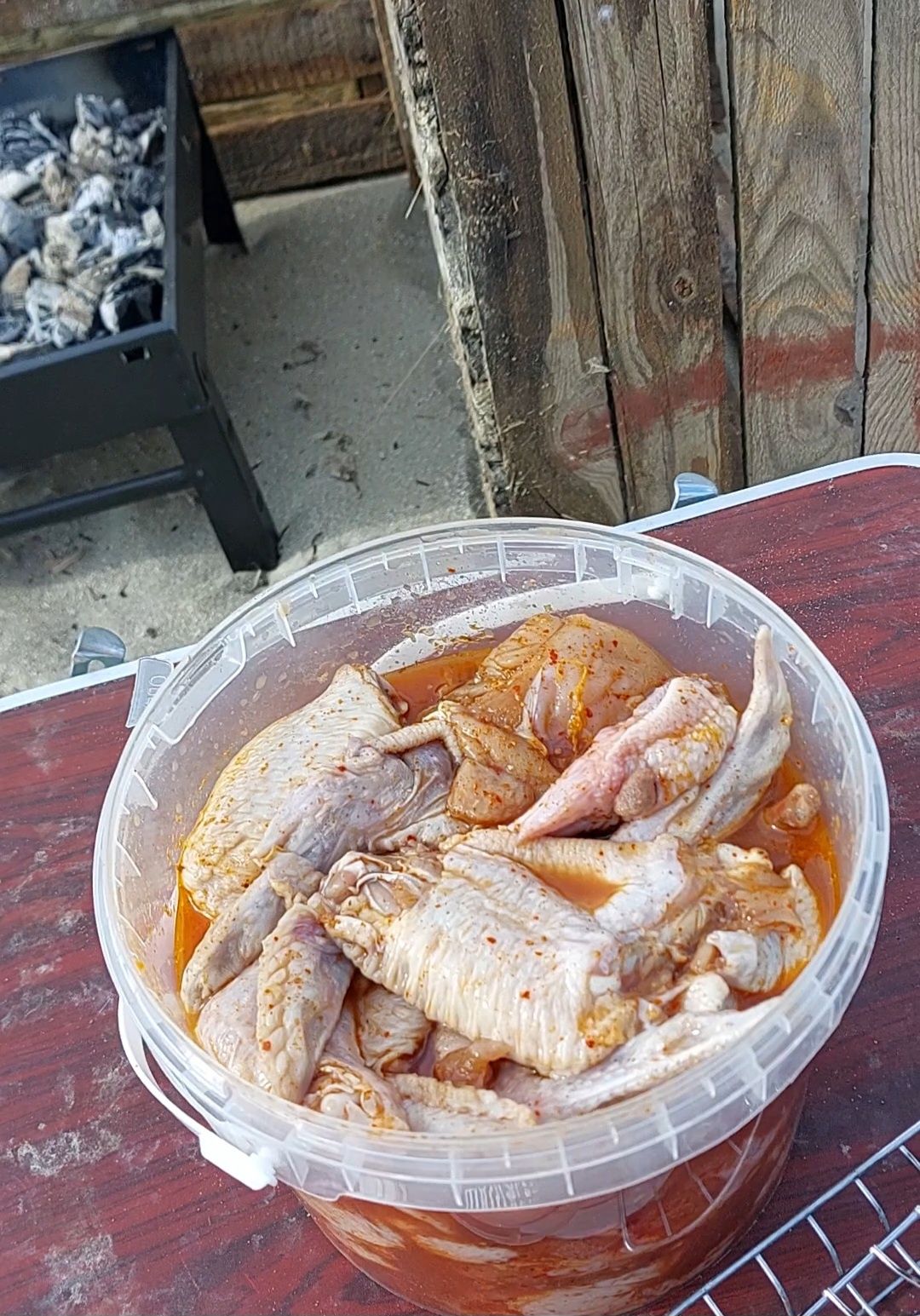 Маринованное мясо курицы для шашлыка и барбекю