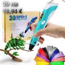 Писалка за 3D принтиране, 3D писалка за моделиране PR5V +50м. филамент