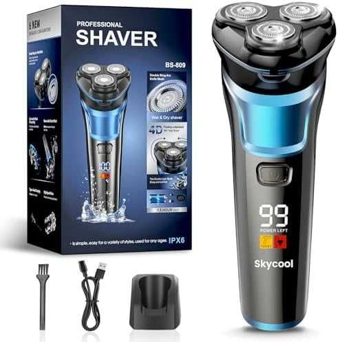 Нова Електрическа самобръсначка за мъже IPX7 360° плаваща глава тример