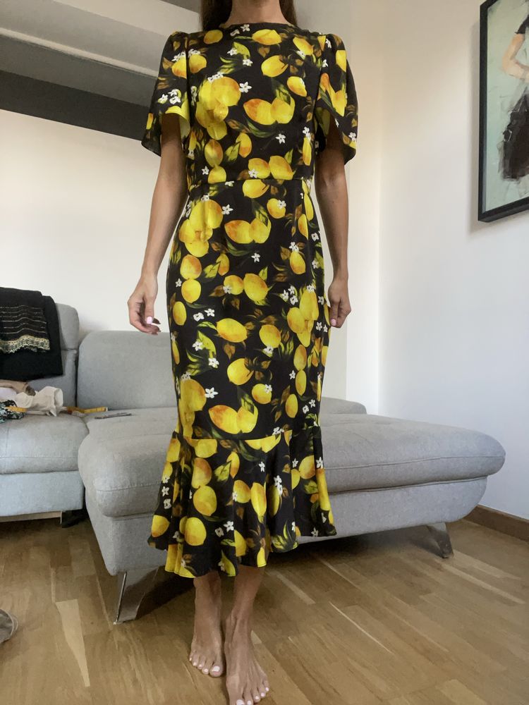 Rochie ocazie DG 100% dublu matase M noua