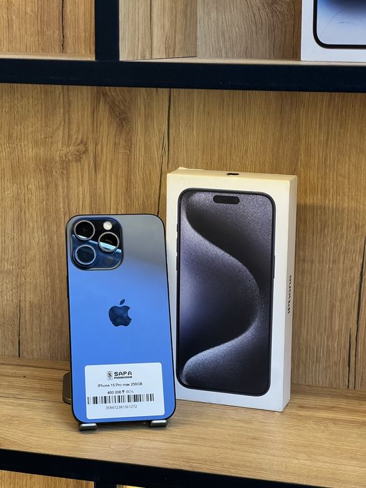 Айфон 15 про макс синий идеал 256гб