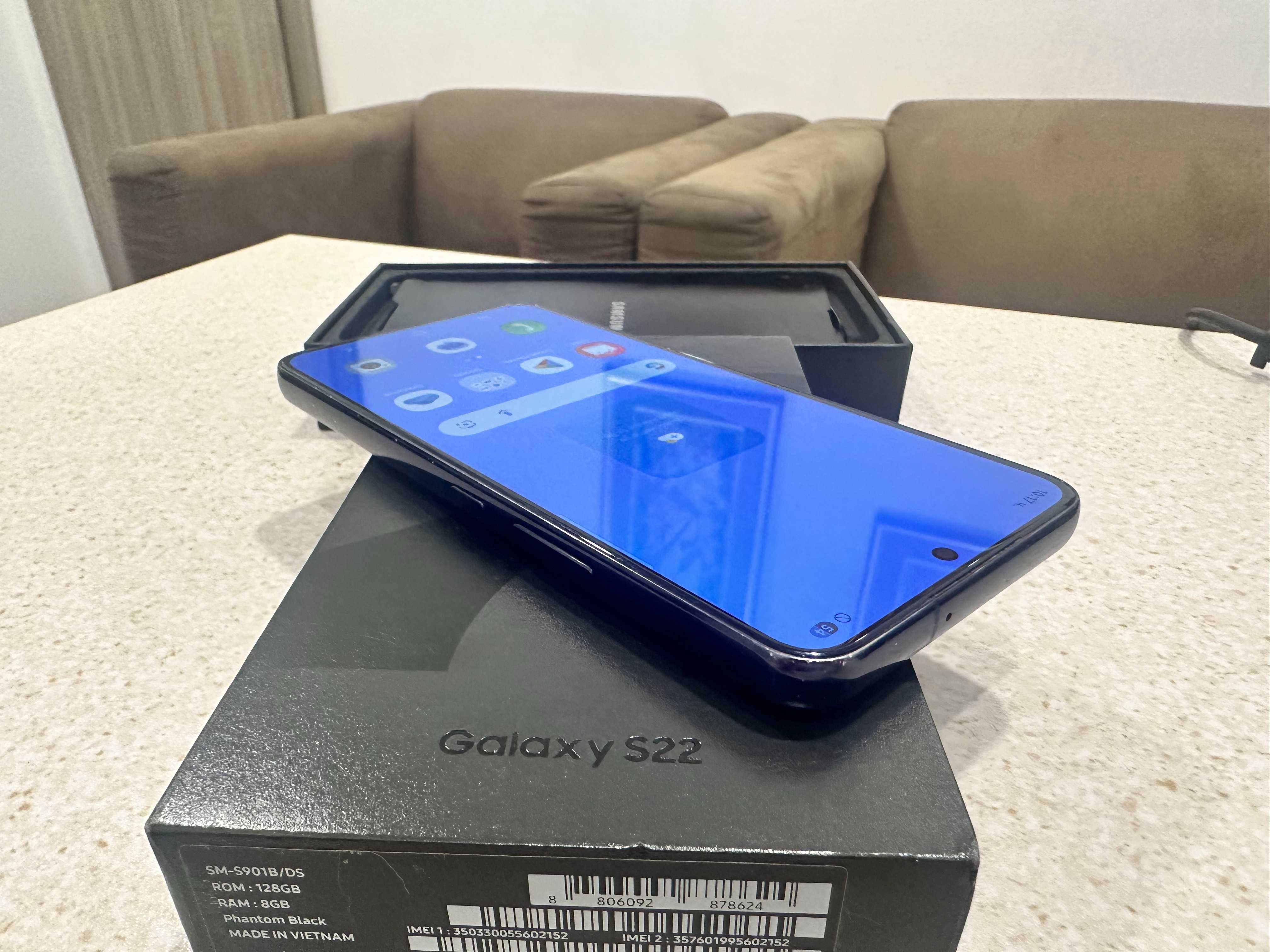 Samsung Galaxy S22 128BG DUAL Sim Черен