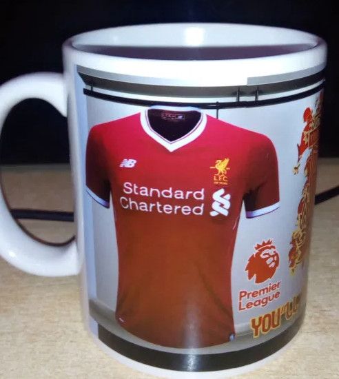 Футболна чаша на LIVERPOOL с Ваше Име и Номер!Фен чаша на Ливърпул!