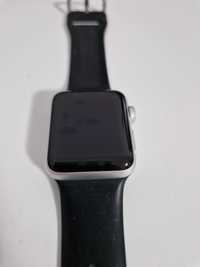 Apple Watch 3, GPS, Carcasa Silver Aluminium 38mm, White Sport Band