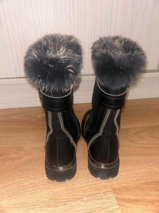 Детски, зимни, кожени боти