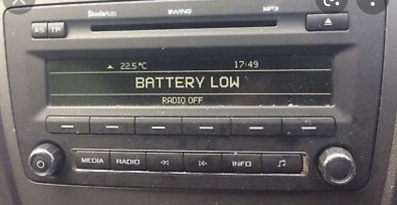 Radio cd, mp3, Aux, Bluetouth Skoda swing