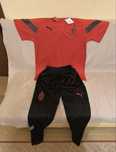 Set AC Milan, tricou cu pantaloni lungi, NOU, marime L
