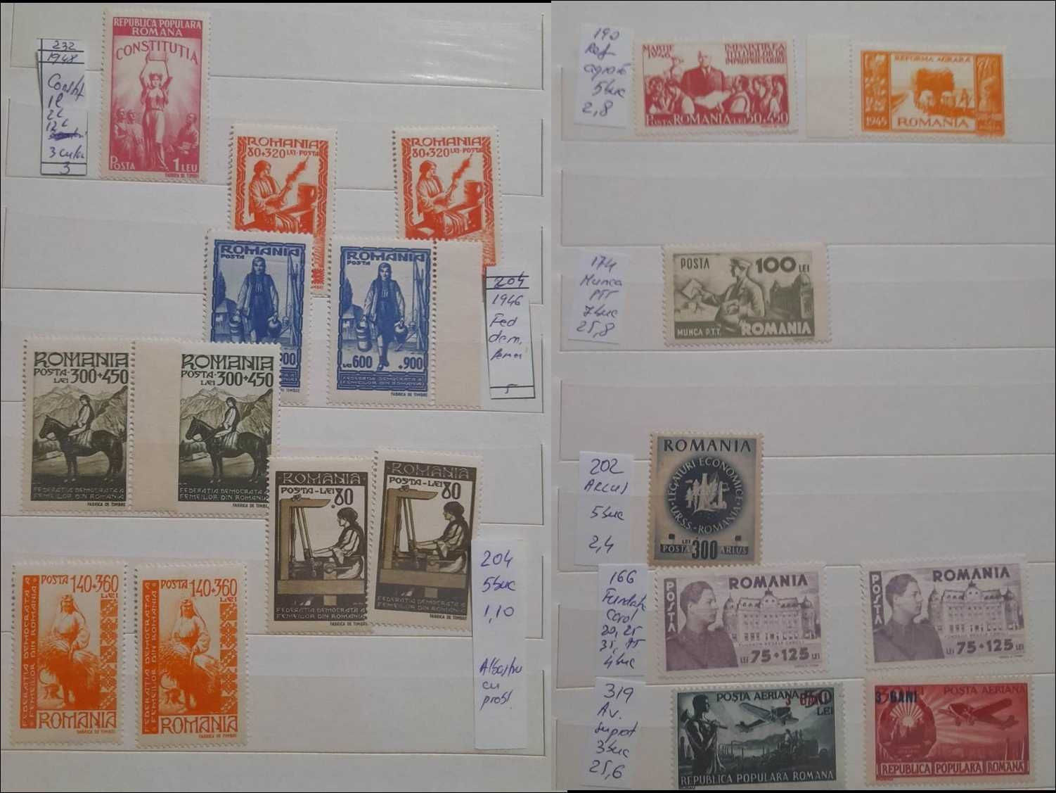 Clasor cu timbre vechi
