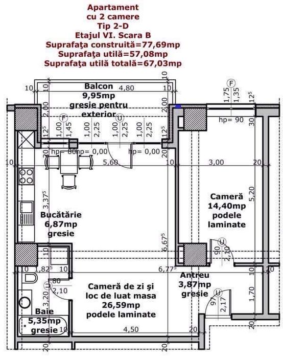 Aprtament 2 camere complex Iosia Residence