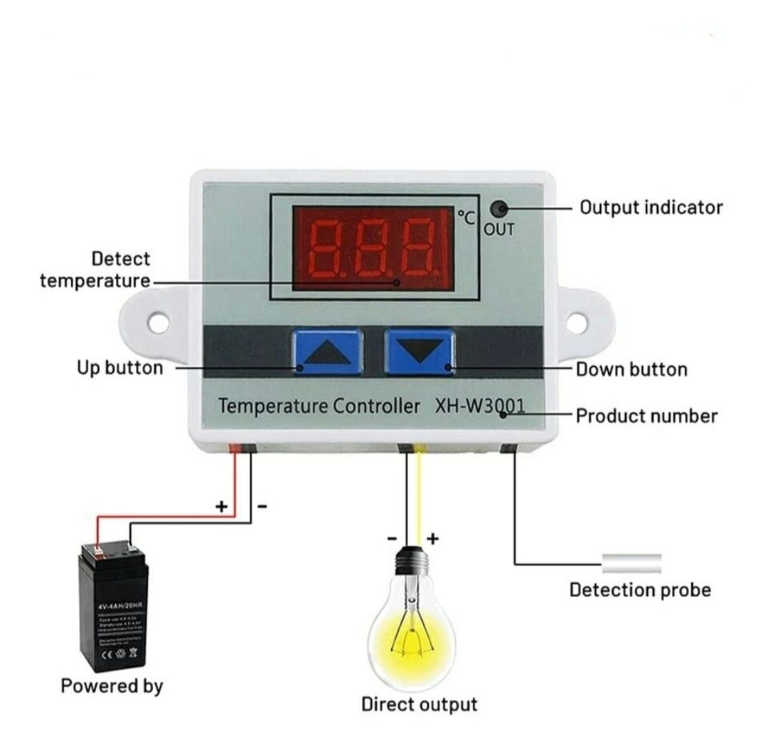 Терморегулятор 220вольт  для инкубатора, для брудер, каптильня и т. д