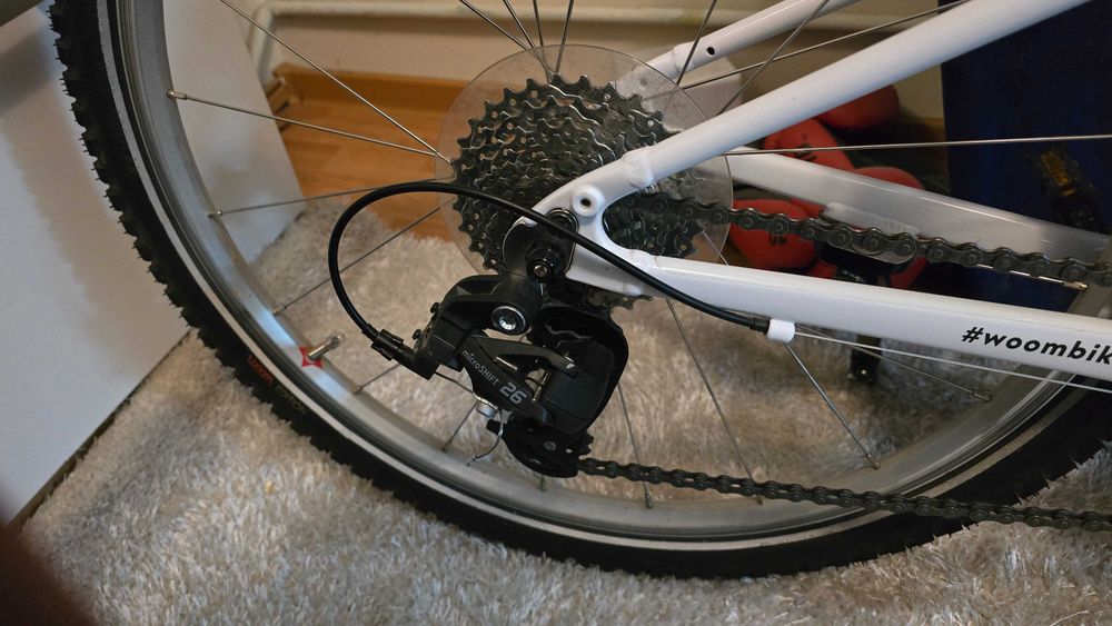 Bicicleta copii Woom 5 Original Rosu + alb