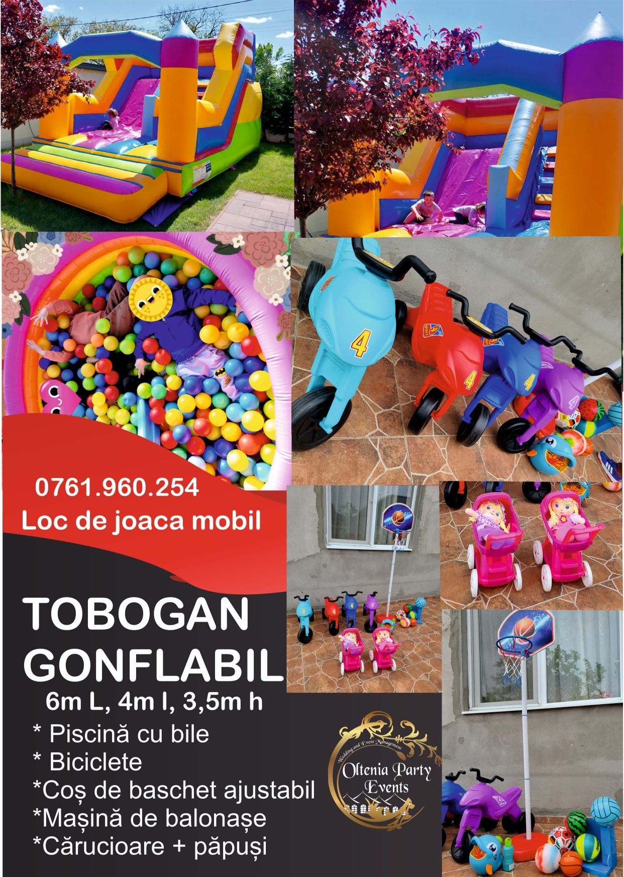 Tobogan gonflabil Slatina Olt( loc de joaca )