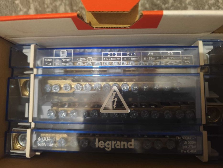 Repartitor modular 4P, 160A, 10 module - Legrand 400411 Nou