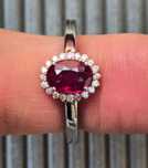 Inel 18kt cu rubin si diamante