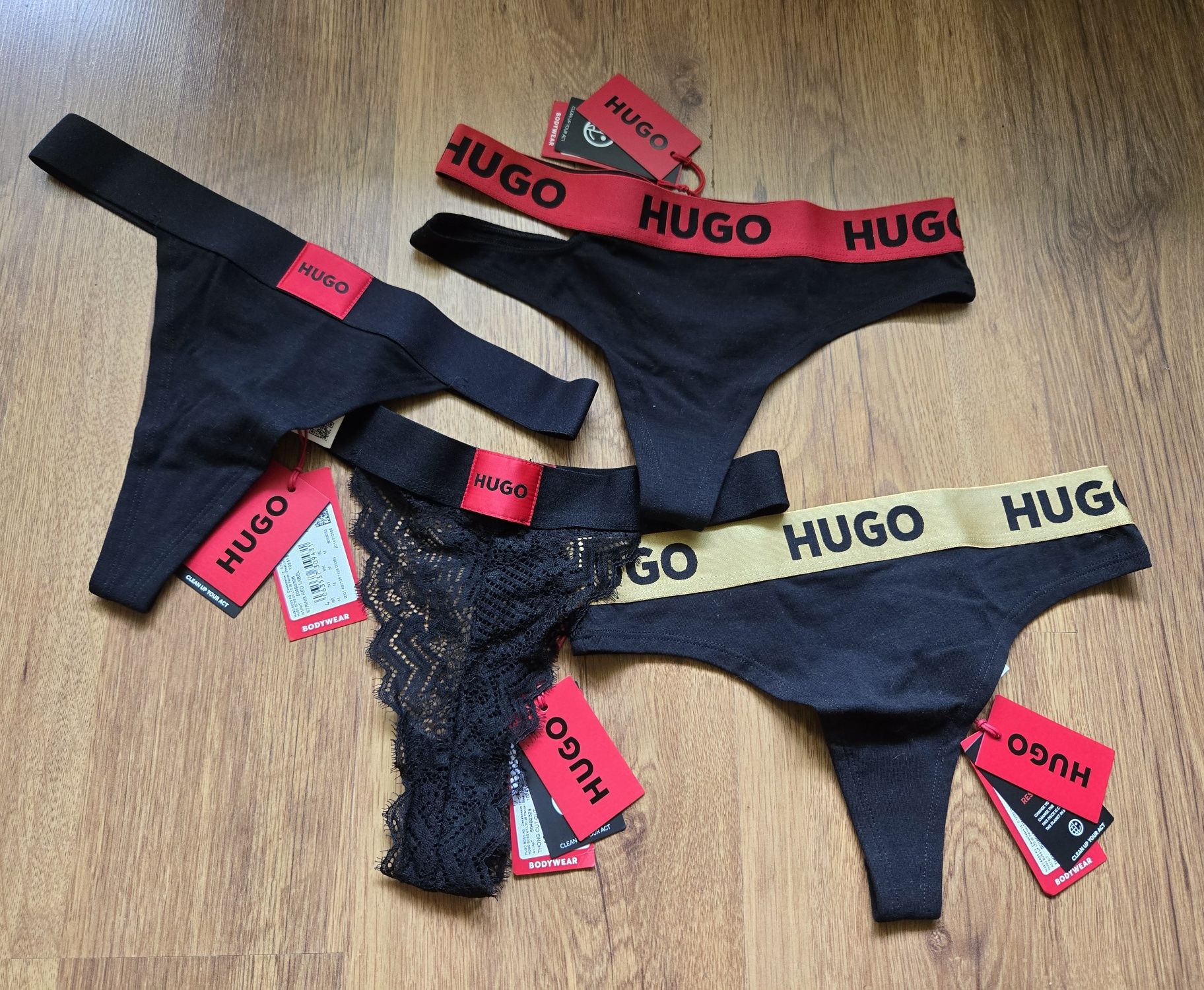 Hugo Boss, Calvin Klein,  Tommy Hilfiger, Victoria Secret, Guess