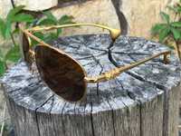 Мъжки слънчеви очила  CHROME HEARTS ретро модел позлатени рамки