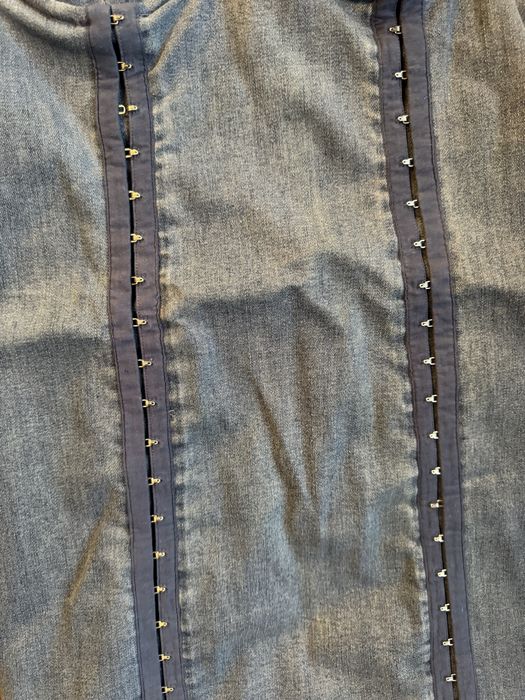 Дизайнерска дънкова рокля