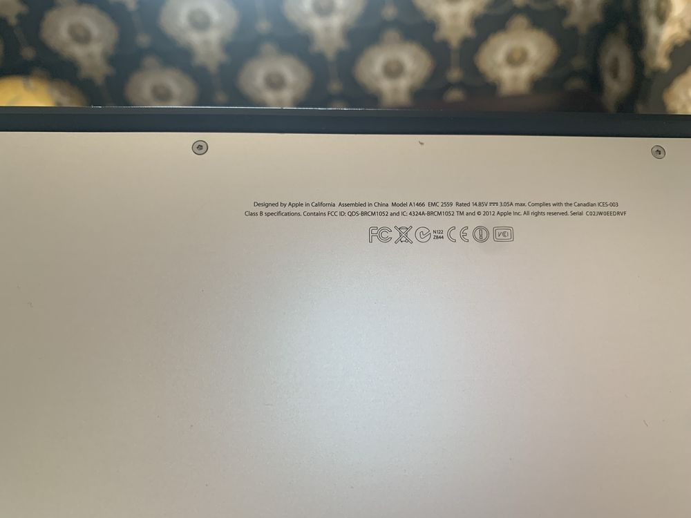 Apple Macbook air 2012