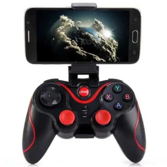 Controller gamepad  bluetooth X7 , cu suport pentru telefon,nou