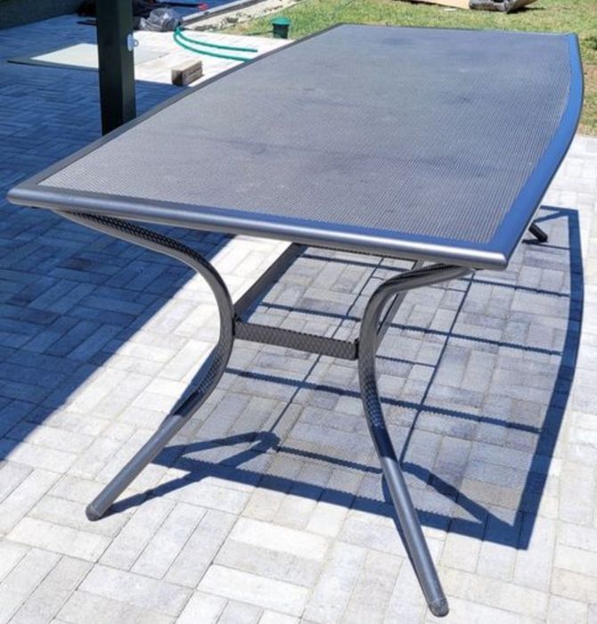 Masa de aluminiu și oțel Larvik 100x200 cm
