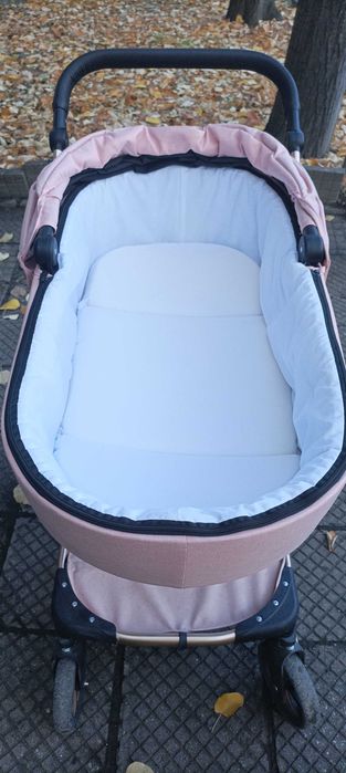 Бебешка количка Moni 2 в 1 - момиче, розова