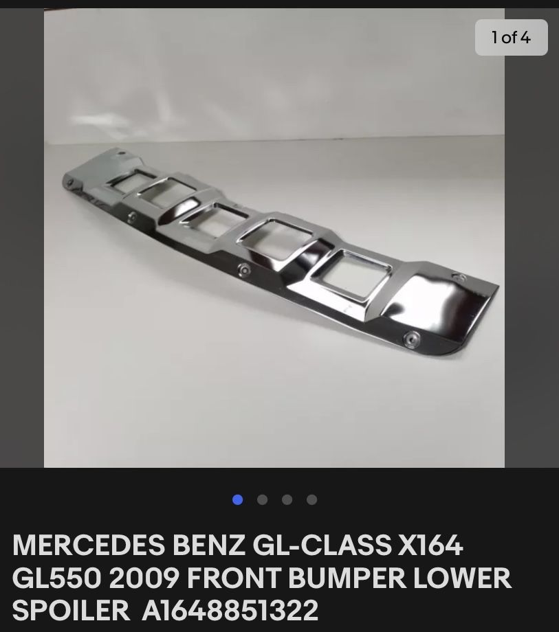 Mercedes ML GL хром лайсна предна броня