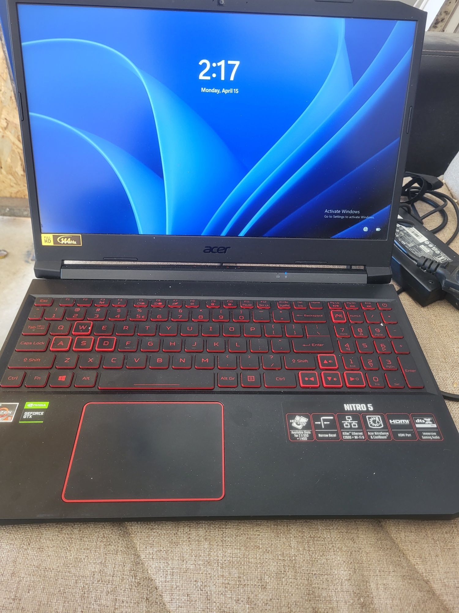 Laptop gaming acer nitro5