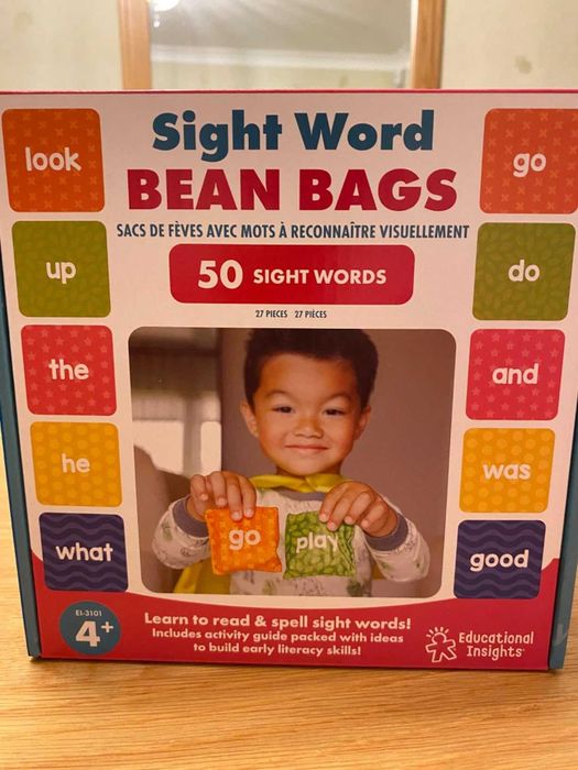 Sight Words Games Образователна игра с английски думи, торбички