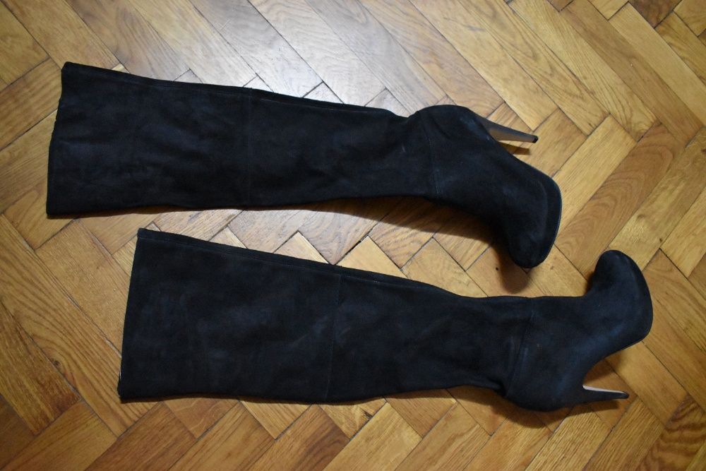 Cizme dama din piele peste genunchi
