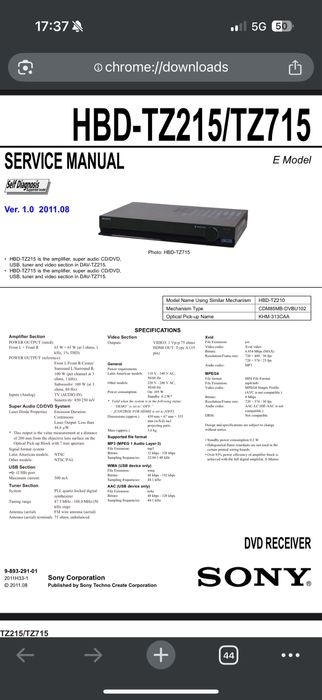 Sistem homecinema sony