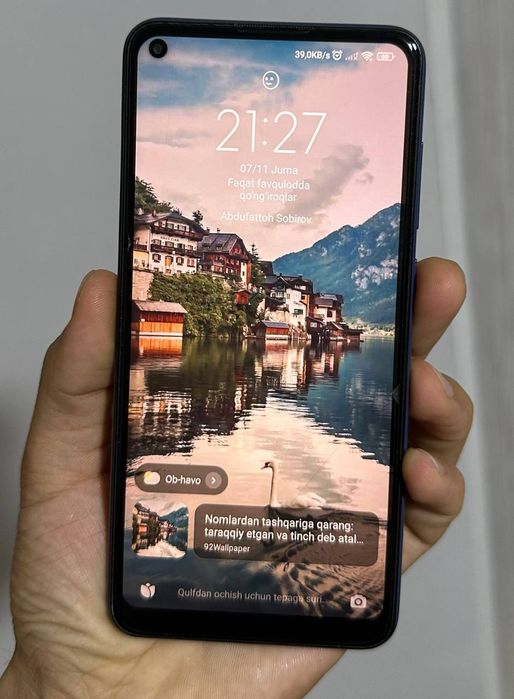 REDMI NOTE 9  6/128GB karobka dokument,