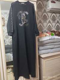 Женское закрытое длинное платье размер 48-50.Киргили