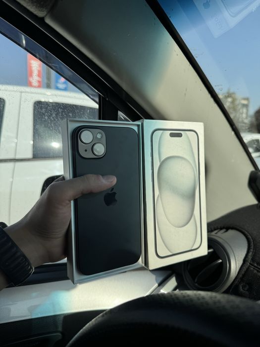 Iphone 15plus black ideal 128gb karobkali