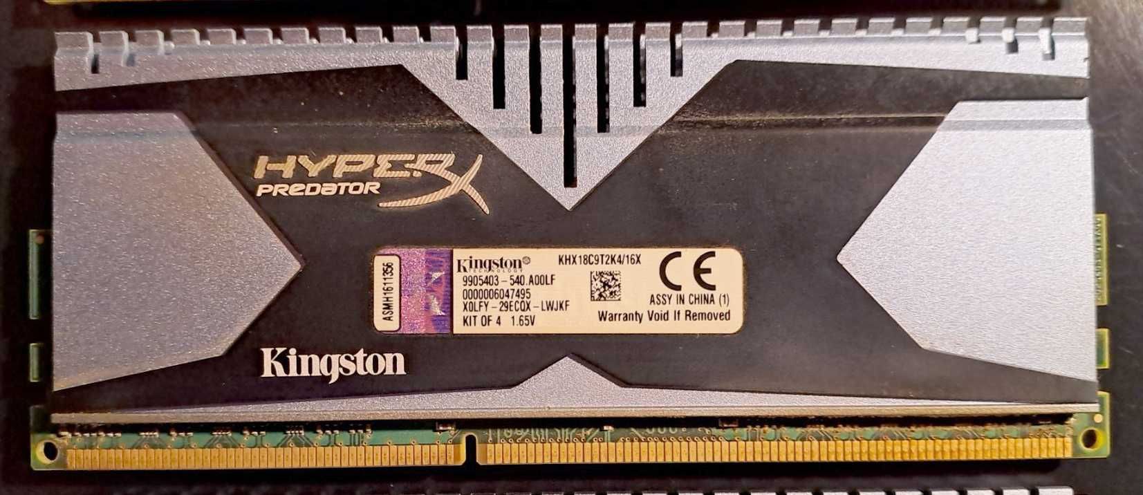 RAM Kingston HyperX Predator DDR3-1866 Quad-channel 16GB (4x4GB kit)