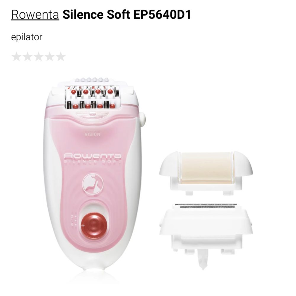 Epilator Rowenta Silence Soft,2 viteze