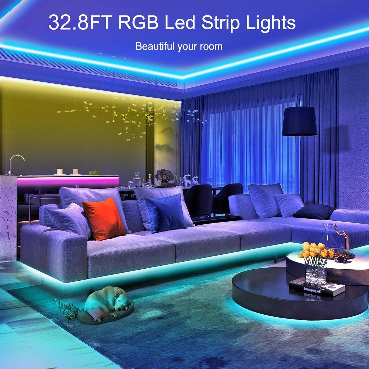 LED RGB 10m лента пълен комплект BellaBaby