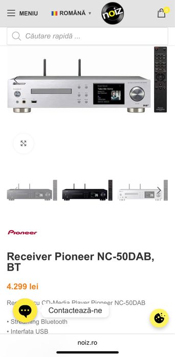 Pioneer NC-50DAB – network player & amplificator stereo Hi-Fi