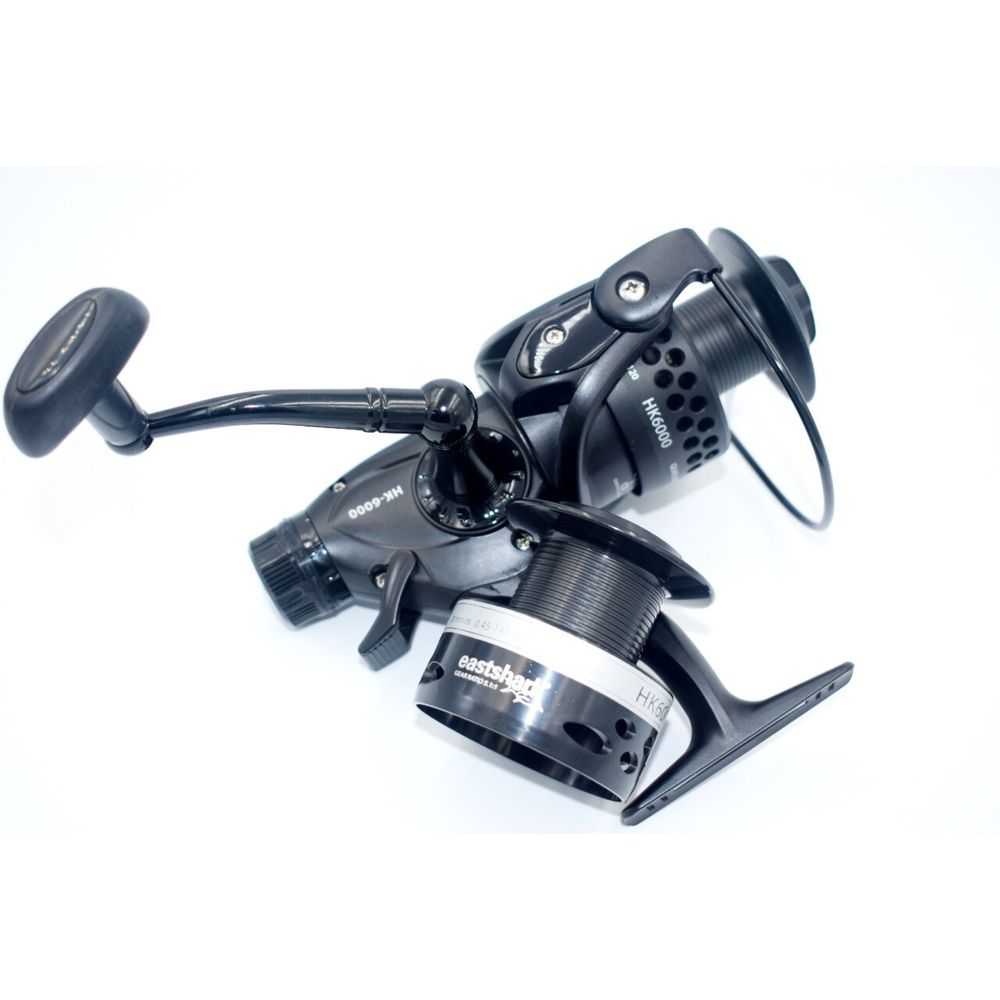 Set 4 lansete 3.9m / 3.5lbs / 3 seg si 4 mulinete HK 5000