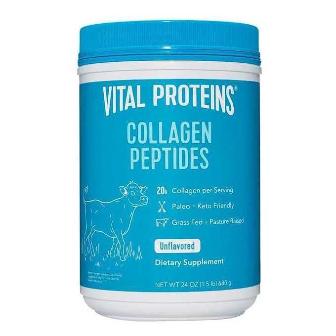 Vital Proteins Collagen peptides,без вкусовых добавок, 680г