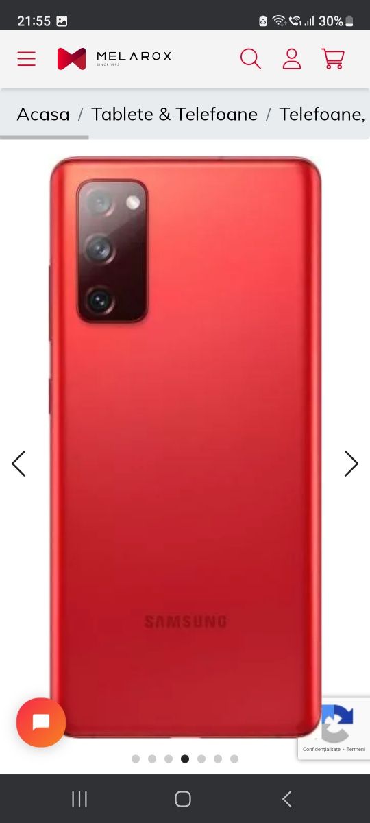 Vand Samsung s20 fe red