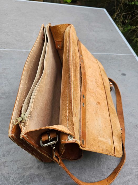 Geanta piele naturală retro